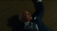 Vincent after getting bludgeoned by Paul Blart's headbutt.