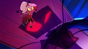 “You are a pale imitation of your mother.” Vox hovering over Charlie, as he taunts her being a failure compared to her mom Lilith.