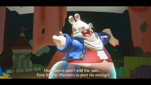 "Mushrooms won't end the pain... TIME for the PHANTOM..."