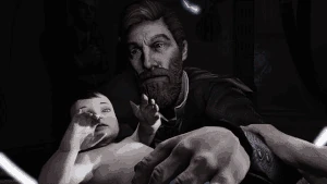 A young Comstock kidnapping Anna.