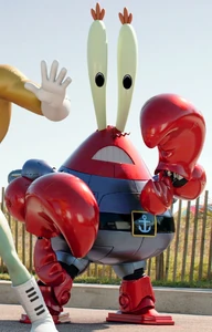 Mr. Krabs as Sir Pinch-A-Lot.