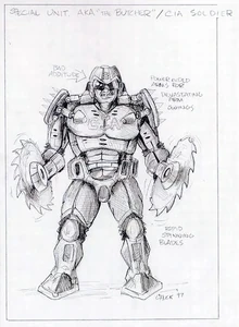 Concept art of CIA Butcher