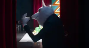 Jimmy calling his bodyguards with the snap of his fingers.