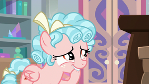 Cozy Glow nervously bites her hoof S8E26