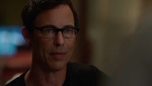 Thawne persuading Joe West to accept Barry's heroics.