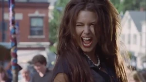 Gina having fun at the festival.