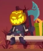 Horseless Headless Horsemann in Spooky Month.