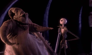 "J-J-J-Jack! They said you were dead. You must be... DOUBLE DEAD!!!" Oogie before he activates his traps in an attempt to kill Jack.