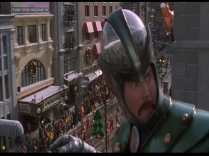 Actor dressed as Dementor for the Parade before Myron gagged him, tied him up, and took his suit & role.