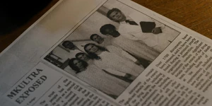 A clear photo of a young Brenner with the MKUltra test subjects.