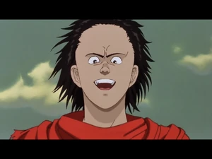 Tetsuo's evil grin.