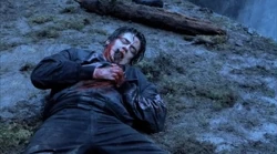 Hallam dies after being stabbed with his own knife