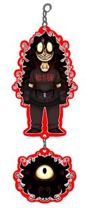 Keychain art of John Doe.
