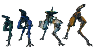 From left to right: MOA, Rail Gun MOA, Fusion MOA, and Shockwave MOA