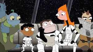Baljeet, Buford and Candace realize that the socks they bought weren't exactly given to Darth Vader.
