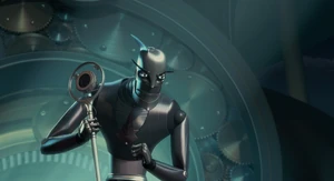 "(Rodney): Not coming. and what are you doing in here."