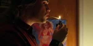 Billy smoking.