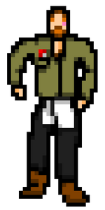 In-game sprite of Aubrey.
