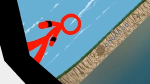 The Dark Lord defeats the Chosen One by punching him so hard he is knocked out.