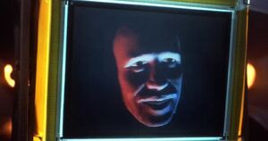 Cain’s face on RoboCop 2's screen.