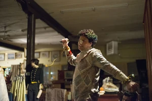 Kent attacking Herbert after he's broken out of his trap