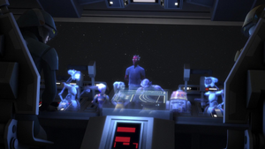 Maul then adds that Kanan also bring his Jedi holocron, Kanan begrudgingly agrees, despite Hera's protests, and Maul signs off stating that he'll see them at the rendezvous point.