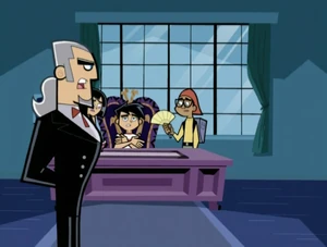 "Curses. Just when I'm on the verge of a triumph, the rollercoaster emotions of a-a-a teenager threaten my plans." (Danny: Hey! You brought the guy here in the first place.)