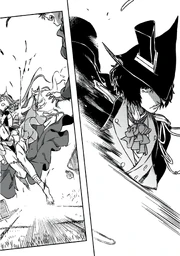 Trismegistus cuts down Aradia.