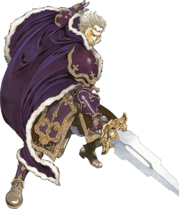 Zephiel: The Liberator's battle portrait in Fire Emblem Heroes.