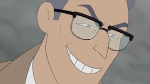 Agent Trout's evil grin.