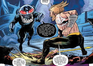 Black Manta vs Aquaman.