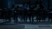 NEVEC forces near the orbital elevator