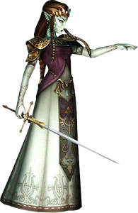 Princess Zelda possessed by Ganondorf.