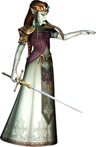 Princess Zelda possessed by Ganondorf.