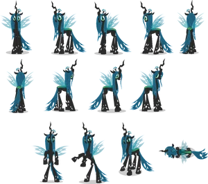 Queen Chrysalis' Turn Around Production Artwork