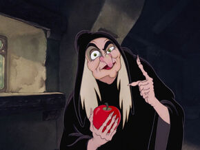 (Snow White: "Well, there is someone.") "I thought so. I thought so. (laughs) Old granny knows a young girl's heart."