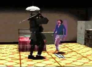 Bates kicking Michael.