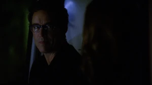Thawne on a stakeout with Caitlin waiting for Ronnie.