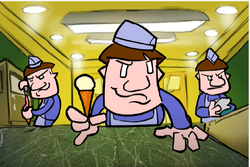 Uberkids revealed to be the ice-cream workers.