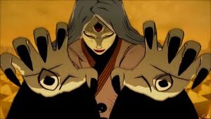 Kaguya All-killing bone technique in the video game.
