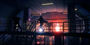 Grigori and Hopper fighting near the Key.