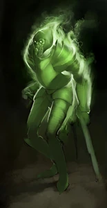 Wight soldier concept art from The Lord of the Rings: War in the North.