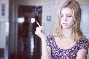 Bradley on her last day in the institution.