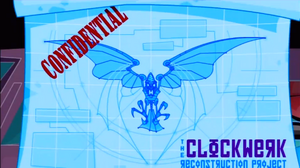 Blueprints of Clockwerk's schematics.