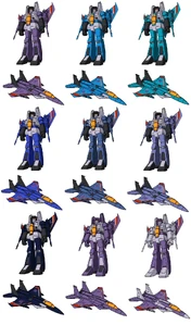 Airstrike, Blueheat, Firestorm, Haze, Jetblast, Dead Air, Skyshock, Stormcracker, and Terrorfin.