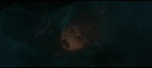 Ego squashing Baby Groot to death.