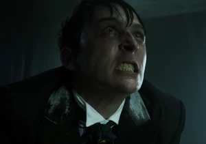 Penguin taunts Theo Galavan.