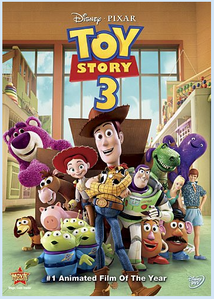 Ken, Lotso and Stretch on the cover of the Toy Story 3 DVD