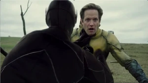 Eobard getting caught and killed by Black Flash.