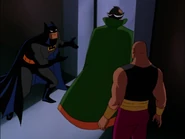 Ubu watching Batman respect his master